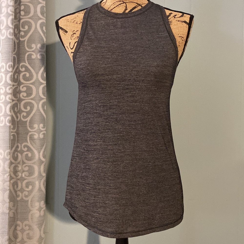 Lululemon High Neck Racerback Split Hem Tank